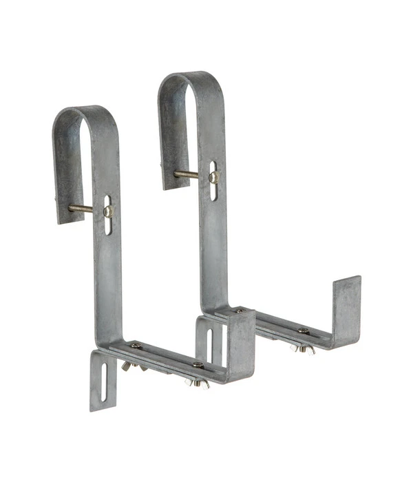 Metall-Blumenkastenhalter Für Runde Geländer, 2 Stück 3 Metall-Blumenkastenhalter Für Runde Geländer, 2 Stück