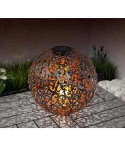 Dehner Solar-Kugelleuchte Luanda -Ubbink Verkäufe 4034302 WE MO 001 DehnerSolarKugelleuchteLuandaD30cm