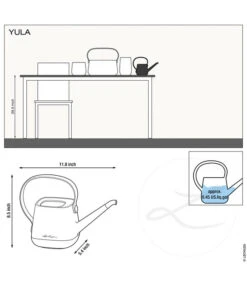 LECHUZA® YULA Gießkanne, 1,7 L -Ubbink Verkäufe 4065884 WE IG 001 LechuzaYula