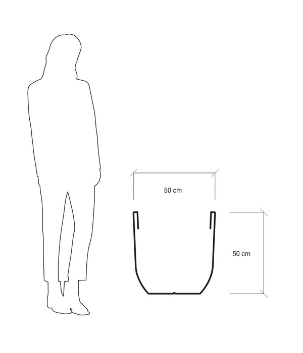 Farmet Kunststoff-Topf-Set Orione Alto, Rund, Anthrazit, 2-teilig 8 Farmet Kunststoff-Topf-Set Orione Alto, Rund, Anthrazit, 2-teilig – Bild 6