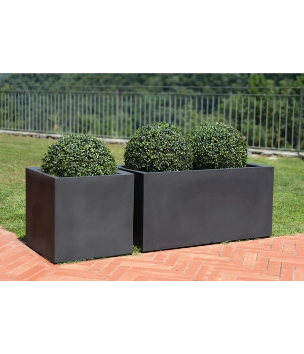 Farmet Kunststoff-Pflanzkübel Atlantis, Doppelwandig Mit Bewässerungssystem, Dunkelanthrazit 5 Farmet Kunststoff-Pflanzkübel Atlantis, Doppelwandig Mit Bewässerungssystem, Dunkelanthrazit – Bild 3