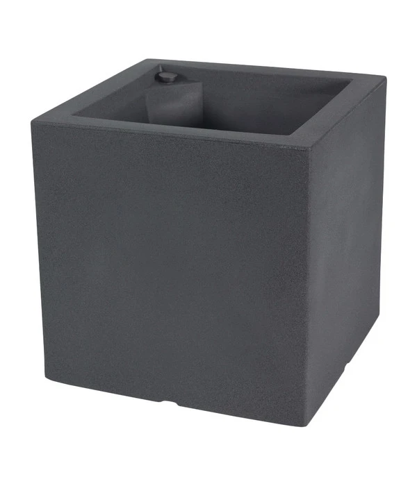 Farmet Kunststoff-Pflanzkübel Atlantis, Doppelwandig Mit Bewässerungssystem, Dunkelanthrazit 3 Farmet Kunststoff-Pflanzkübel Atlantis, Doppelwandig Mit Bewässerungssystem, Dunkelanthrazit
