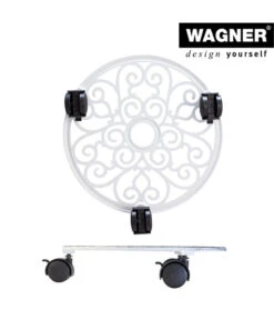 Wagner Pflanzenroller Antik, Ø 29 Cm, Weiß -Ubbink Verkäufe 4272506 WE FS 003 PflRollerAntikD29CM
