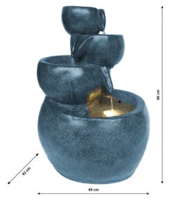 Dehner Polyresin-Gartenbrunnen Bowl, Ca. B49/H66/T42 Cm -Ubbink Verkäufe 4280996 WE DE 001 DehnerPolyresinGartenbrunnenBowlOutdoorbrunnenWasserspiel