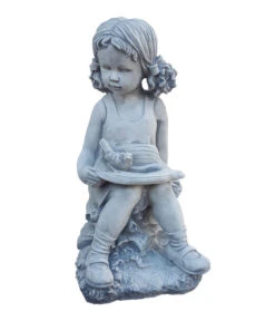 Fantasieco Stein-Mädchen, B23/H45/T22 Cm