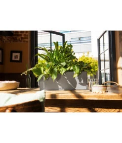 LECHUZA® Kunststoff-Kasten Balconera Stone -Ubbink Verkäufe 4318606 WE MO 001 LechuzaKunststoffBalkonkastenBalconeraStonePflanzkastenBlumenkasten