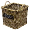 Van Der Leeden Rattan-Holzkorb, Quadratisch, Grau-braun -Ubbink Verkäufe 4348553 WE FS 001 RattanHolzkorb