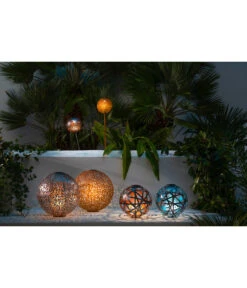 Dehner Solar-Kugelleuchte Luanda -Ubbink Verkäufe 4398764 WE MO 002 SolarkugelMalaboD30cm