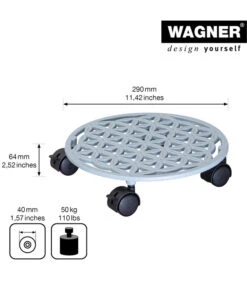 Wagner Pflanzroller, Ø 29 Cm -Ubbink Verkäufe 4426243 WE DE 001 PflRollerMultiGusseisen