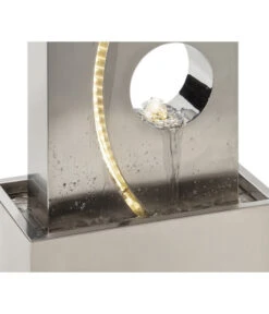 Dehner Edelstahl-Gartenbrunnen Shanghai, Ca. B41/H101,5/T25 Cm -Ubbink Verkäufe 4445524 WE DE 002 DehnerEdelstahlGartenbrunnenShanghaiNEU