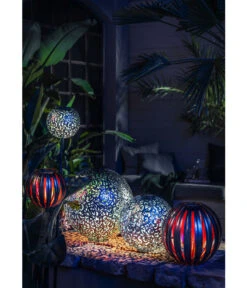 Dehner Solarstab-Kugelleuchte Nairobi, Ca. Ø18/H124 Cm -Ubbink Verkäufe 4497756 WE MO 003 SolarstabkugelleuchteNairobi