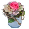Dehner Arrangement Mit Longlife-Rose Finn, Rosa, Ca. Ø23/H24 Cm -Ubbink Verkäufe 6024657 WE FS 001 LonglifeSerieFinn2