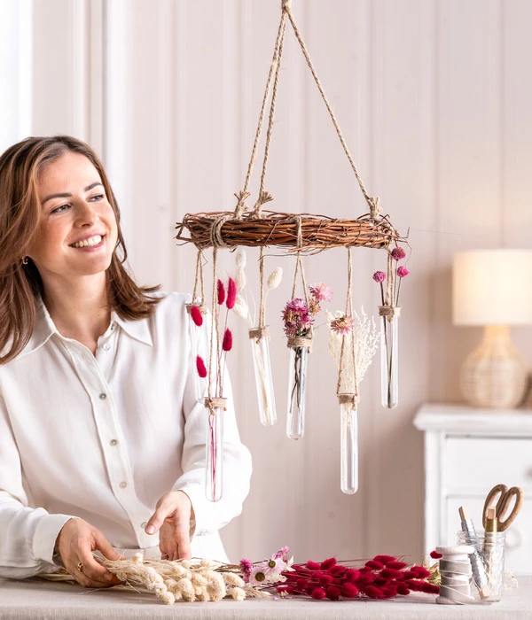 Trockenblumenbund Hasenschwanzgras, Pink 4 Trockenblumenbund Hasenschwanzgras, Pink – Bild 2