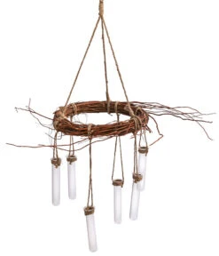 Dehner Kranz Mit Glas-Vasen