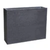 EDA-plastiques Kunststoff-Blumenkasten Graphit Loft XL, Rechteckig, Anthrazit, Ca. B99,5/H78,5/T29,5 Cm -Ubbink Verkäufe 6640536 WE FS 001 PflanzkuebelBasalt