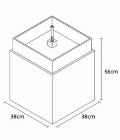 Climaqua Naturschiefer-Gartenbrunnen Vida Mit LED-Beleuchtung -Ubbink Verkäufe 6646202 WE BG 001 ClimaquaGartenbrunnenVida40Rusty