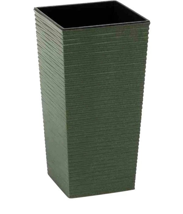 Siena Garden Kunststoff-Topf-Set ECO Nizza, Konisch, Grün, Ca. B25/H46,5/T25 & B30/H57/T30 Cm, 2-teilig 4 Siena Garden Kunststoff-Topf-Set ECO Nizza, Konisch, Grün, Ca. B25/H46,5/T25 & B30/H57/T30 Cm, 2-teilig – Bild 2