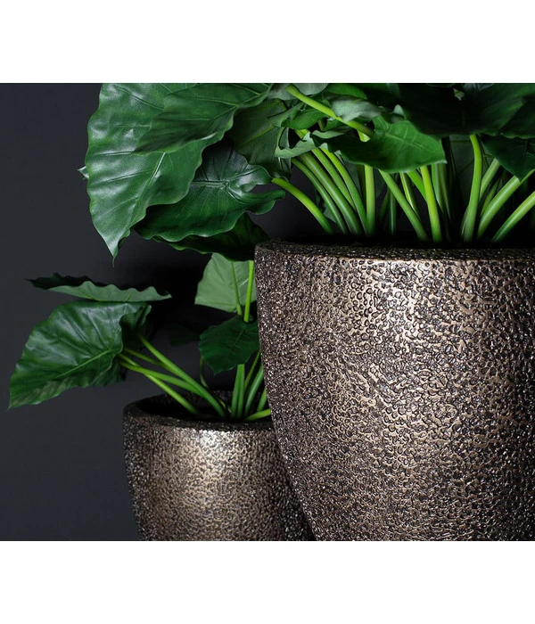 Fleur Ami Kunststoff-Topf Coral, Konisch, Bronze 7 Fleur Ami Kunststoff-Topf Coral, Konisch, Bronze – Bild 5