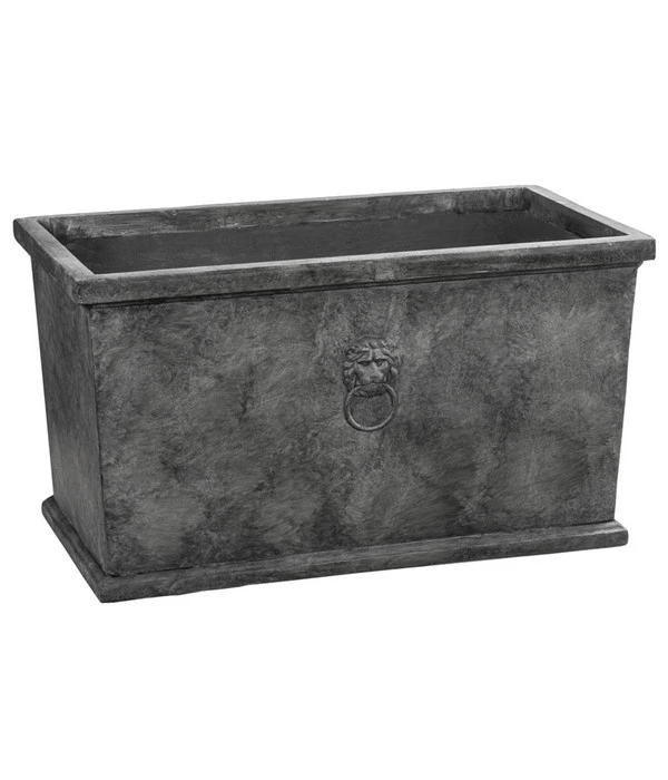 Dehner Leichtbeton-Kasten Windsor, Rechteckig, Grau 3 Dehner Leichtbeton-Kasten Windsor, Rechteckig, Grau