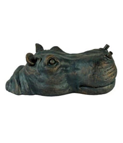 Ubbink Schwimmender Polyresin-Wasserspeier Nilpferd, Ca. B28/H11/T15 Cm