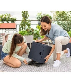 LECHUZA® Kunststoff-Rolluntersetzer Pila Coaster, Quadratisch, Ca. B31/H4,5/T31 Cm -Ubbink Verkäufe 6963060 WE MO 001 LechuzaILACOASTER