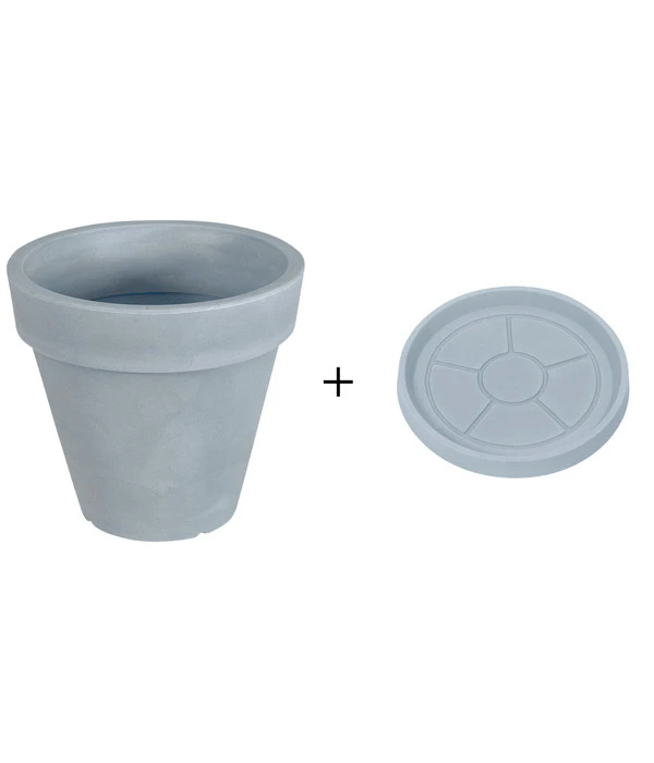 Farmet New Kunststoff-Topf Pegasus, Konisch, Inkl. Untersetzer, Ca. Ø60/H55 Cm 3 Farmet New Kunststoff-Topf Pegasus, Konisch, Inkl. Untersetzer, Ca. Ø60/H55 Cm