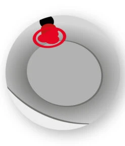 Scheurich Kunststoff-Topf Flow, Oval -Ubbink Verkäufe WE DE 009 ScheurichBodenlochFlow